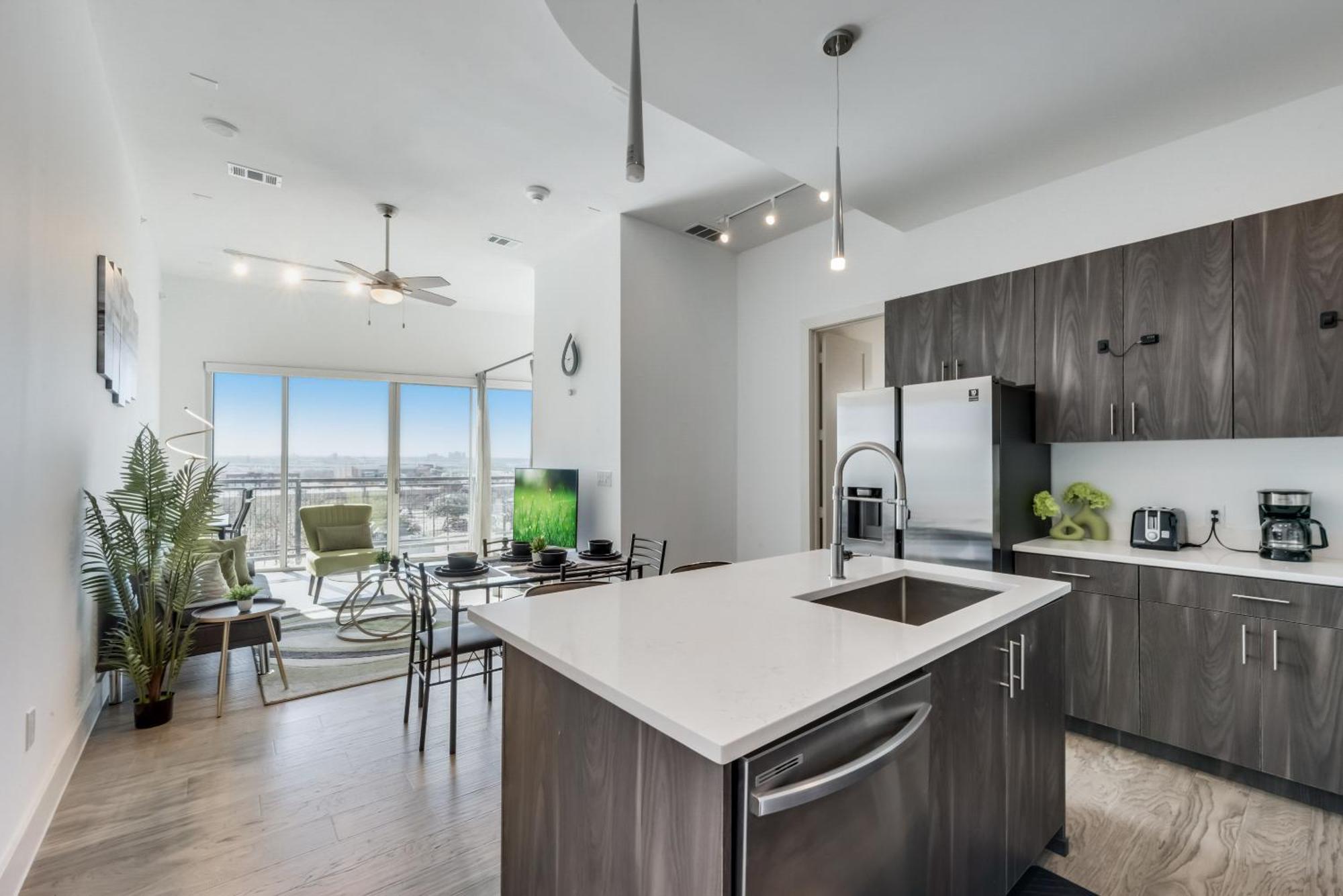 Snazzy Loft Style 2Br I Gym I Parking I Workspace Dallas Exterior foto